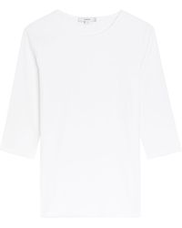 Vince - Ribbed Stretch-jersey Top - Lyst