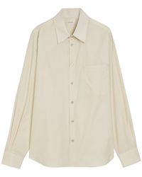 Lemaire - Cotton And Silk-Blend Shirt - Lyst