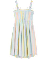 Free People - Primavera Stripe Cotton Midi Dress - Lyst