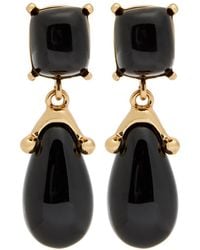 Kenneth Jay Lane - 22Kt-Plated Clip-On Drop Earrings - Lyst