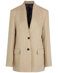 TOTEME - Frayed Linen Jacket - Lyst
