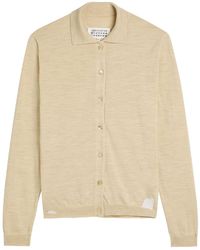 Maison Margiela - Stitch-Detail Wool-Blend Cardigan - Lyst