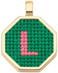 Maria Frering - Letter L Pendant-Plated Necklace - Lyst