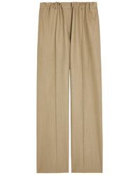 Calvin Klein - Fernanda Wide-Leg Wool-Blend Trousers - Lyst