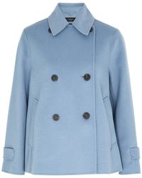 Weekend by Maxmara - Usuale Double-breasted Wool-blend Coat - Lyst