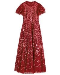 Needle & Thread - Deco Dot Sequin-Embellished Tulle Gown - Lyst