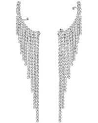 Rabanne - Fringed Crystal-Embellished Drop Earrings - Lyst