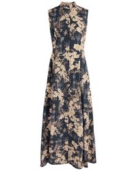 Evi Grintela - Carine Floral-Print Cotton Maxi Dress - Lyst