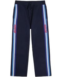 Drole de Monsieur - Le Pantalon Maille Striped Merino Wool Track Pants - Lyst