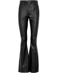 Veronica Beard - Beverly Flared Faux-leather Trousers - Lyst