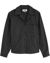 YMC - Annie Striped Cotton-Blend Shirt - Lyst