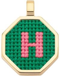 Maria Frering - Letter H Pendant-Plated Necklace - Lyst