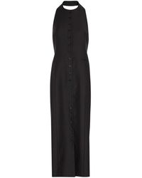 Heirlome - Sarah Halterneck Wool And Silk-Blend Midi Dress - Lyst