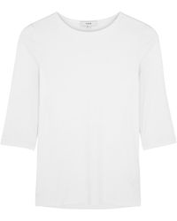 Vince - Ribbed Stretch-jersey Top - Lyst