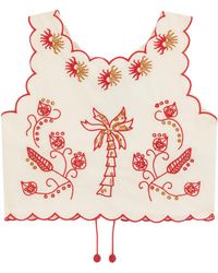 Never Fully Dressed - Pollenca Embroidered Cotton Top - Lyst