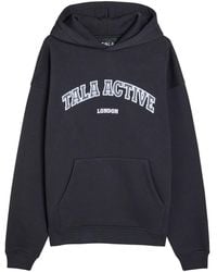 Tala - Logo-Embroidered Hooded Cotton-Blend Sweatshirt - Lyst