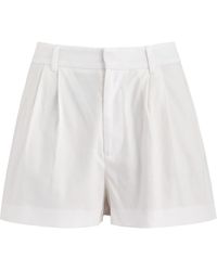 Alice + Olivia - Conry Linen-Blend Shorts - Lyst