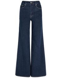 GOOD AMERICAN - Good Waist Palazzo Wide-Leg Jeans - Lyst