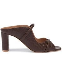 Malone Souliers - Norah 70 Embossed Leather Heeled Sandals - Lyst