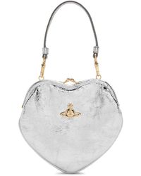 Vivienne Westwood - Belle Heart Metallic Leather Top Handle Bag - Lyst