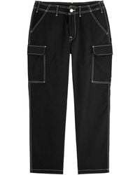 True Religion - Straight-Leg Twill Cargo Trousers - Lyst