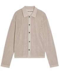 MKI Miyuki-Zoku - Open-Knit Linen And Cotton-Blend Cardigan - Lyst