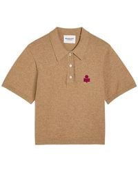 Isabel Marant - Althea Logo-Appliquéd Cotton-Blend Polo Shirt - Lyst