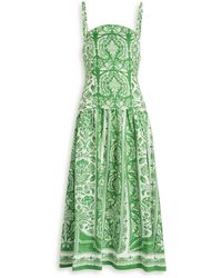 FARM Rio - Tapestry Printed Linen Midi Dress - Lyst