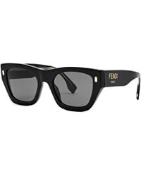 Fendi - Roma Rectangle-frame Sunglasses - Lyst