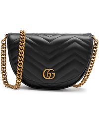 Gucci - gg Marmont Brand-plaque Leather Cross-body Bag - Lyst