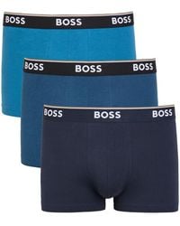 BOSS - Power Stretch-Cotton Boxer Trunks - Lyst