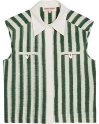 Emporio Sirenuse - Ylenia Striped Cotton Top - Lyst