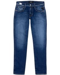 Replay - Anbass Hyperflex Slim-Leg Jeans - Lyst