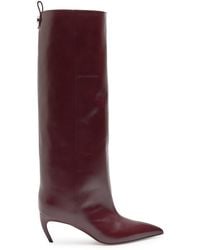The Attico - Lea 65 Leather Knee-High Boots - Lyst