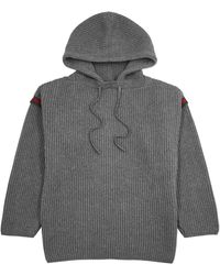 Gucci - Hooded Wool-blend Sweatshirt - Lyst