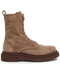 Brunello Cucinelli - Suede Ankle Boots - Lyst
