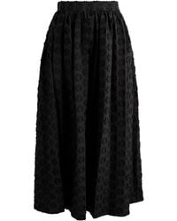 Sister Jane - Mara Floral-Jacquard Cotton-Blend Midi Skirt - Lyst