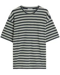 YMC - Striped Cotton-Knit T-Shirt - Lyst