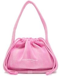 Alexander Wang - Ryan Ribbed-Knit Top Handle Bag - Lyst