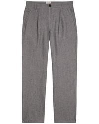 Oliver Spencer - Wilkins Striped Straight-Leg Linen Trousers - Lyst