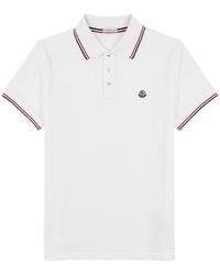 Moncler - Logo-appliqué Regular-fit Cotton Polo Shirt - Lyst
