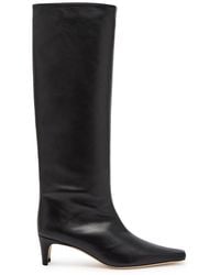 STAUD - Wally Leather Knee-High Boots - Lyst