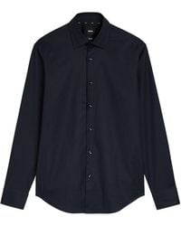 BOSS - Textured Woven Shirt - Lyst