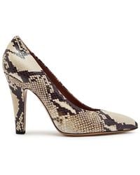 Paris Texas - Elsa 100 Python-Effect Leather Pumps - Lyst