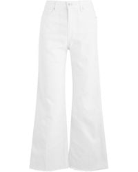 PAIGE - Anessa Cropped Wide-Leg Jeans - Lyst
