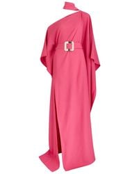 ‎Taller Marmo - Taylor Crepe Maxi Kaftan Dress - Lyst