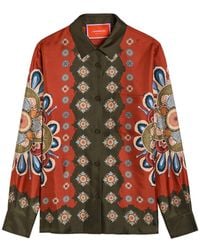 La DoubleJ - Boy Printed Silk-Twill Shirt - Lyst