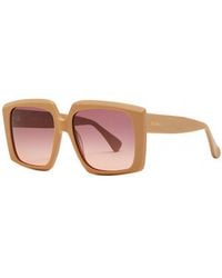 Max Mara - Oversized Square-frame Sunglasses - Lyst