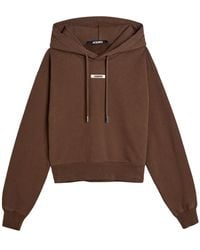 Jacquemus - Le Hoodie Gros Grain Hooded Cotton Sweatshirt - Lyst
