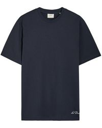 Les Deux - Ben Artist Printed Cotton T-Shirt - Lyst
